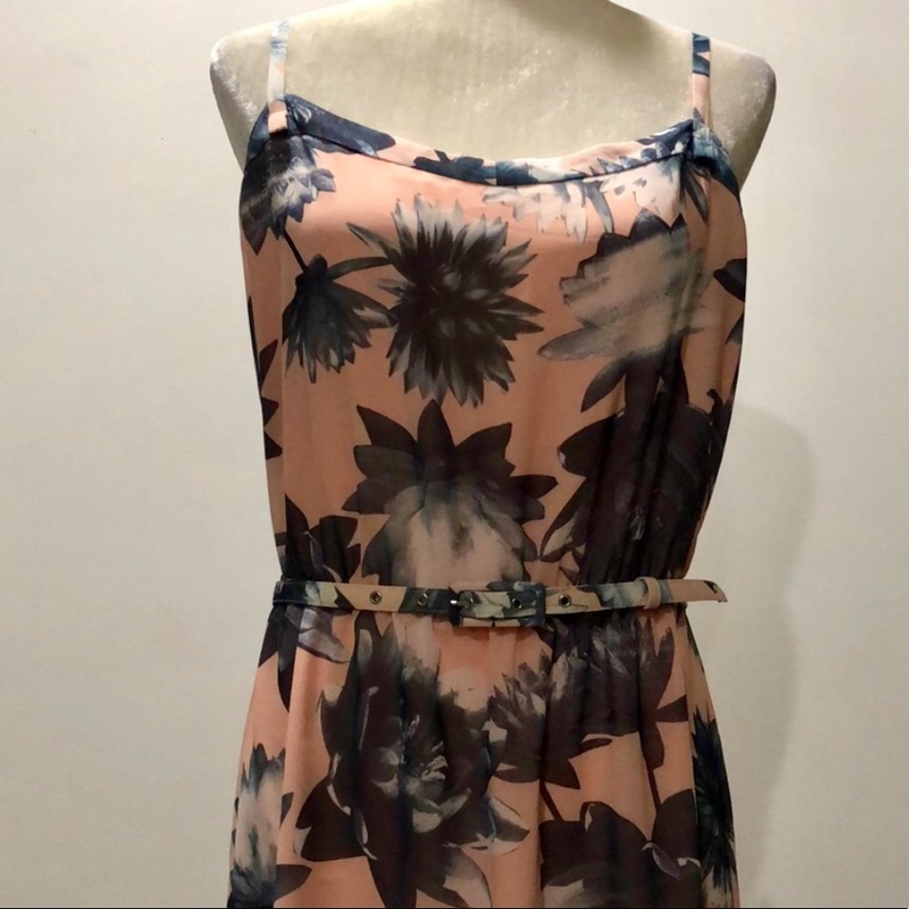 French Connection Floral High/Low Maxi Sundress
